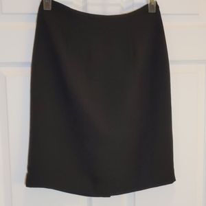 Black Pencil Skirt, Fully Lined, Laura Scott, Sz 8